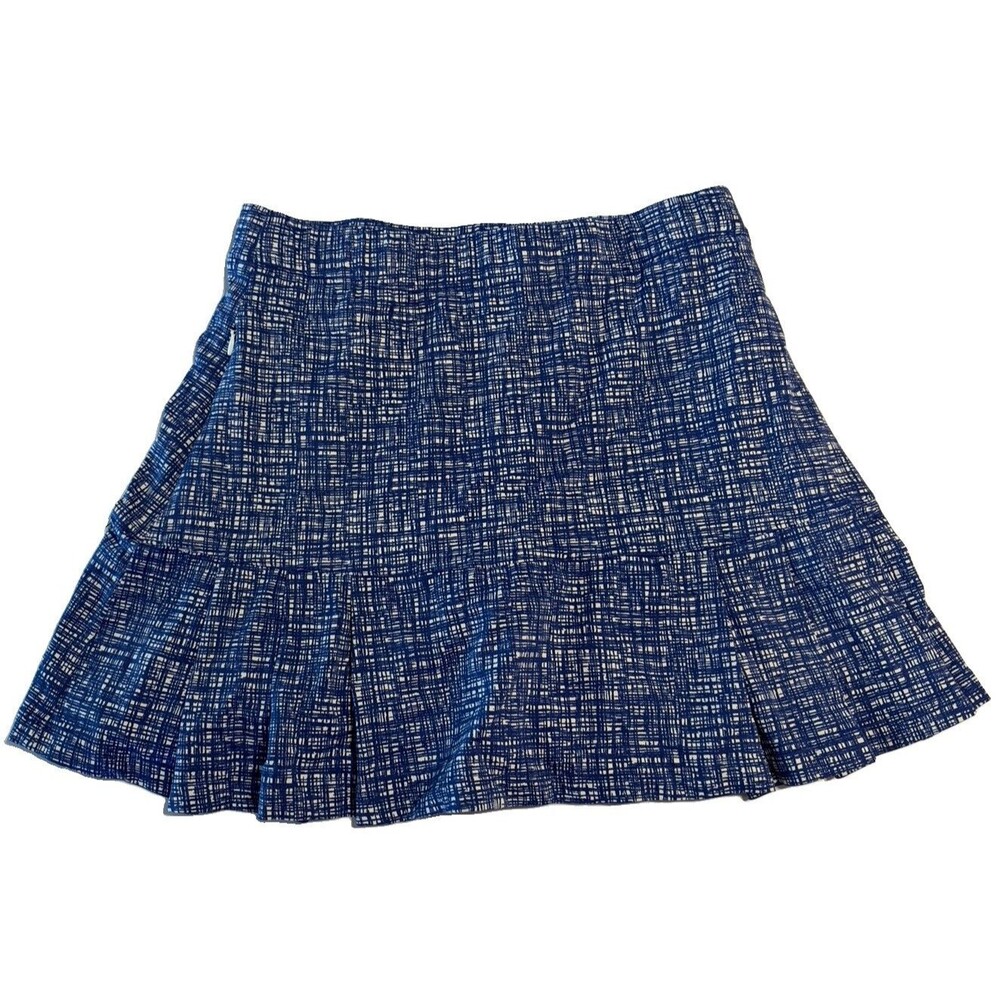 J. McLaughlin Woman XS Tennis Golf Pickleball skort stretch pocket Zipper Blue